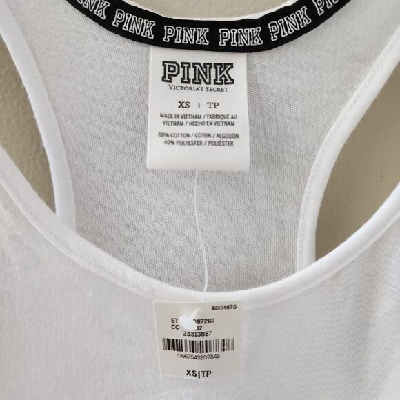 Pink Victoria's Secret Gym Hangover Tank Top NWT - Picture 4 of 4